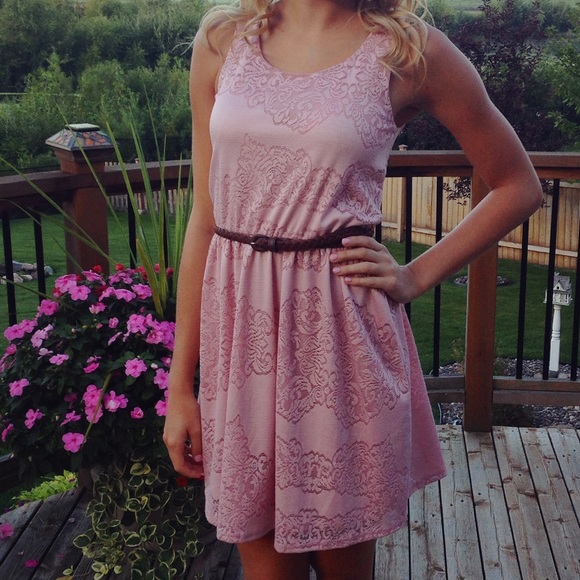 Charlotte Russe Mauve Lace Dress - Picture 3 of 3